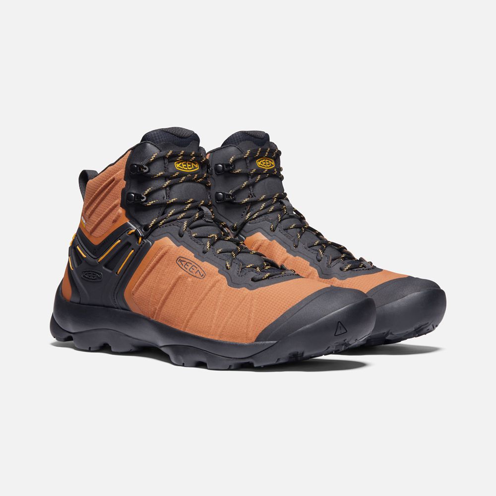 Keen Vandringskängor Herr Orange/Svarta - Venture Mid Waterproof - 490627EAS